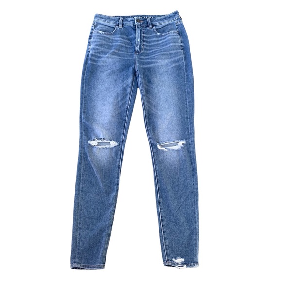 American Eagle Outfitters Denim - American Eagle AE Hi-Rise Distressed Jegging The Dream Jean Stretch High Waist 6